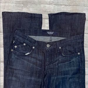 Rock & Republic Kasandra Jeans with pink Rhinestones on Back Pockets